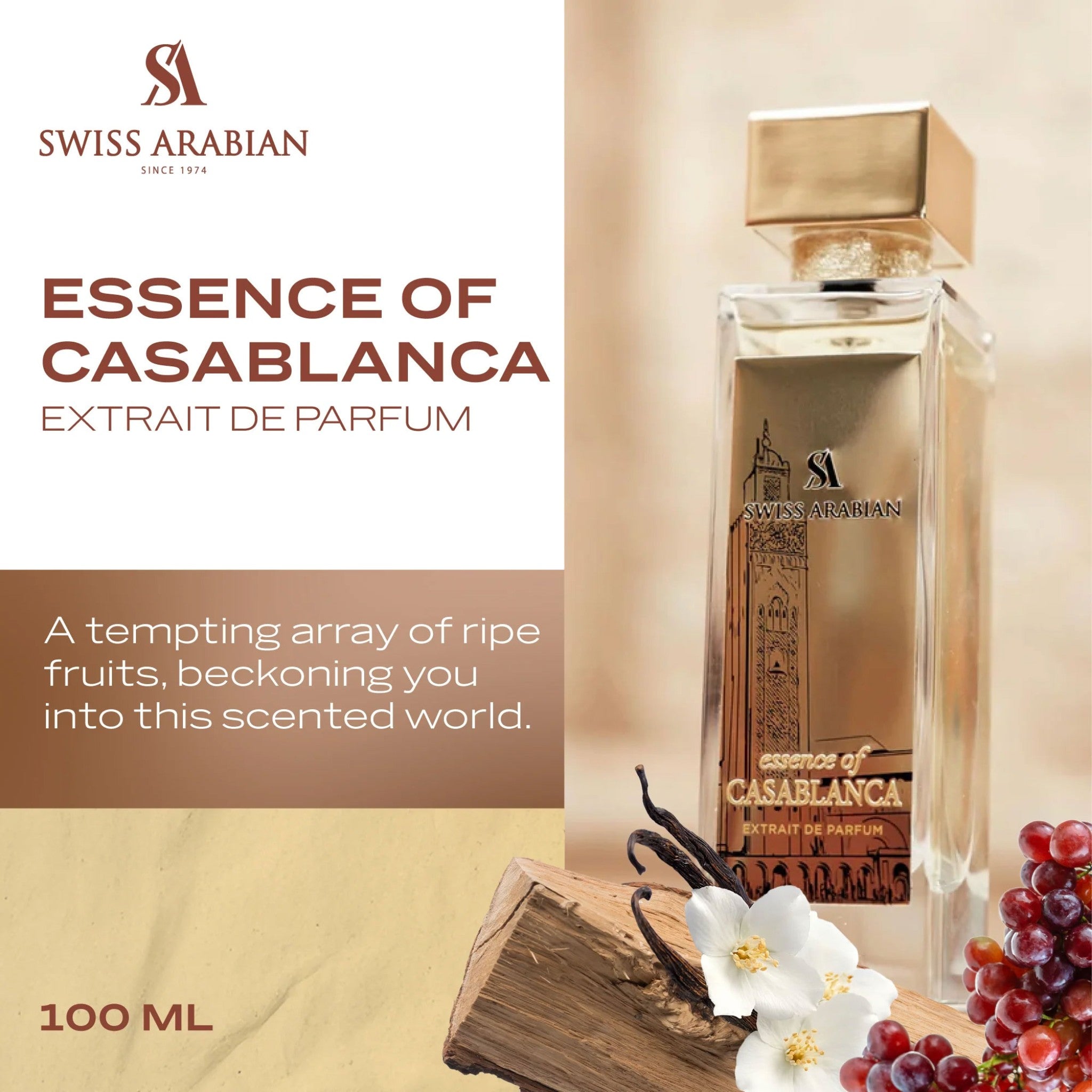 Essence of Casablanca by Swiss Arabian - Extract de Parfum dama - 100 ml