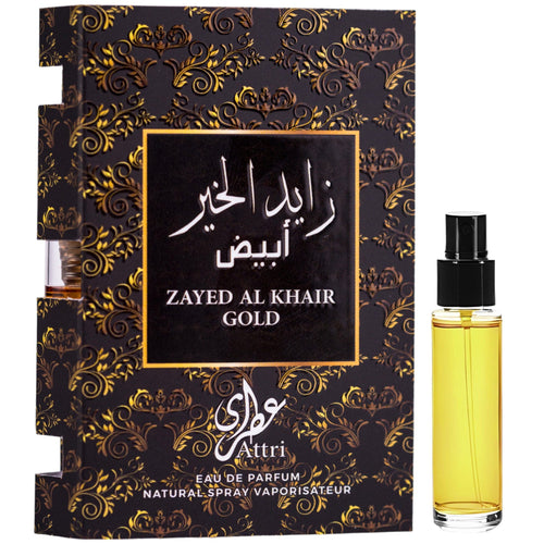 Parfum arabesc pentru barbati Attri Zayed Al Khair Gold - 2ml