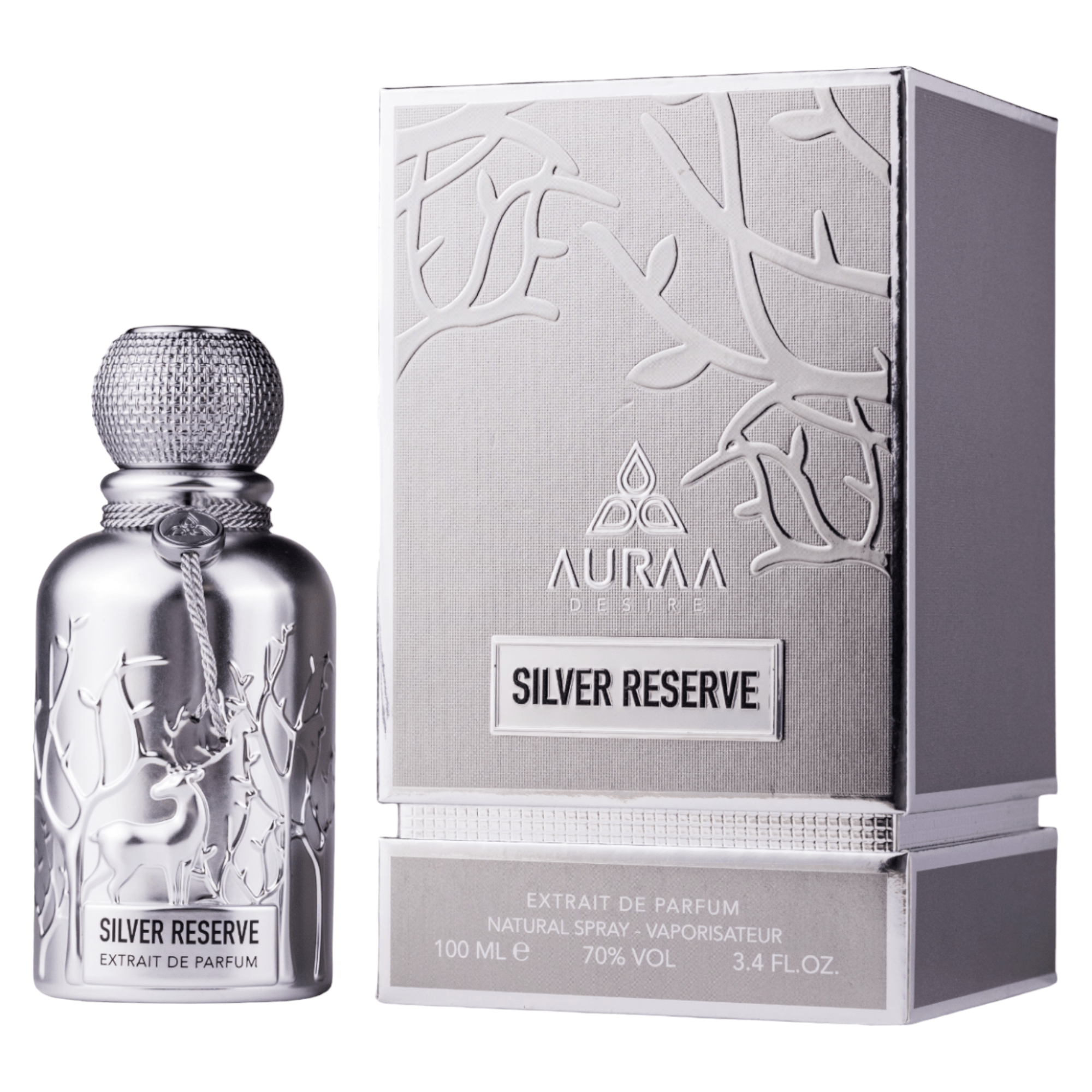 Silver Reserve by Auraa Desire - Extract de parfum barbati - 100 ml