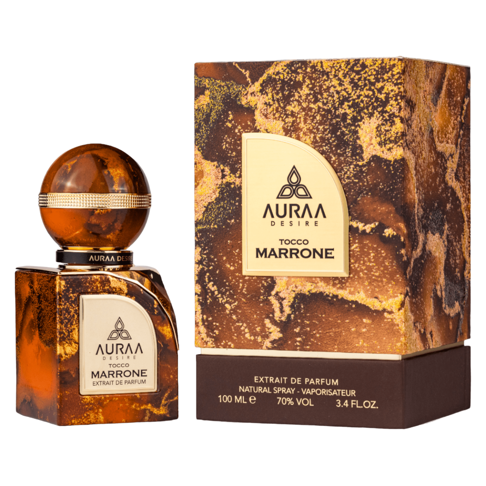 Tocco Marrone by Auraa Desire - Extract de parfum barbati - 100 ml