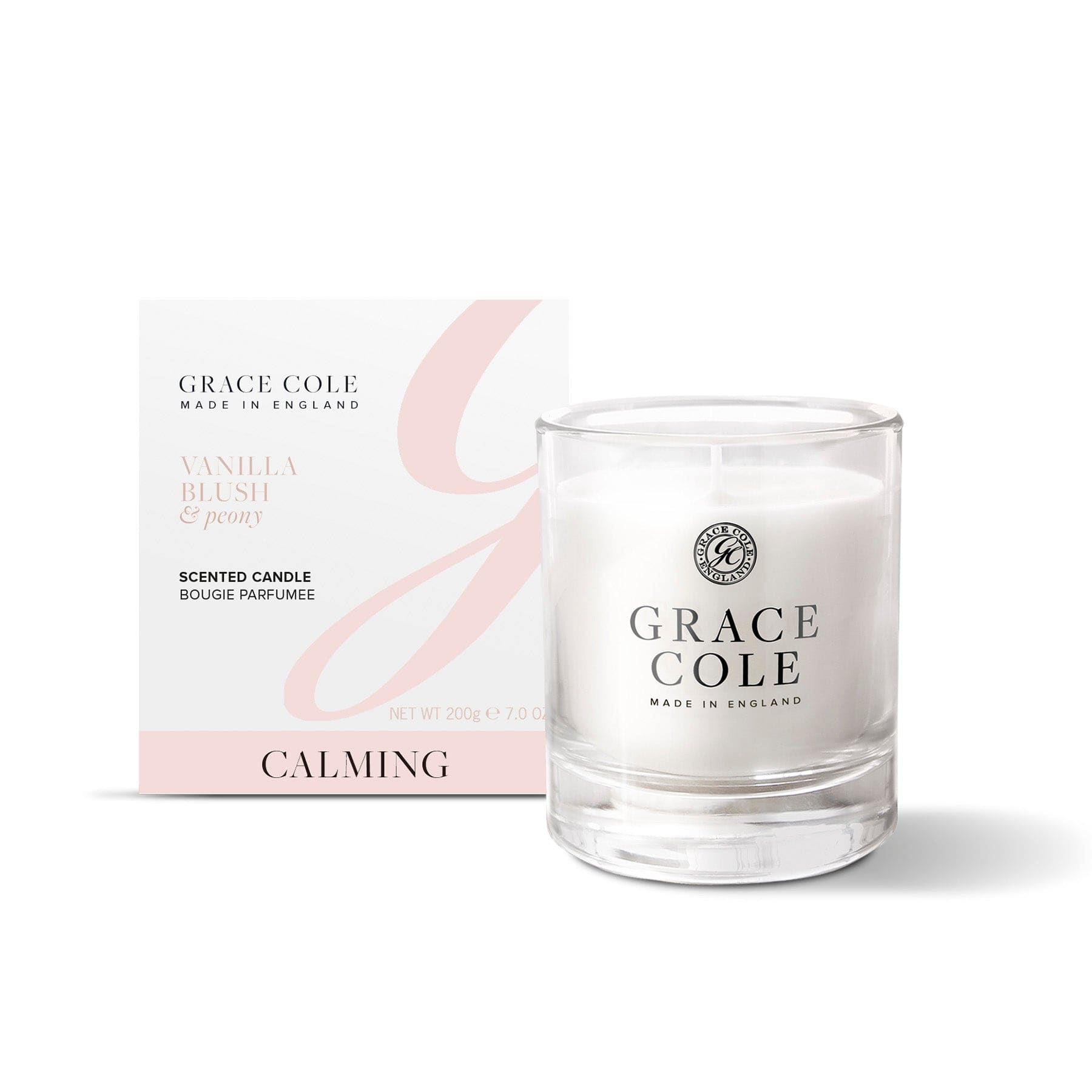 Vanilla Blush and Peony Lumanare parfumata 200 g - Lumanari parfumate 0 - Grace Cole 200 g