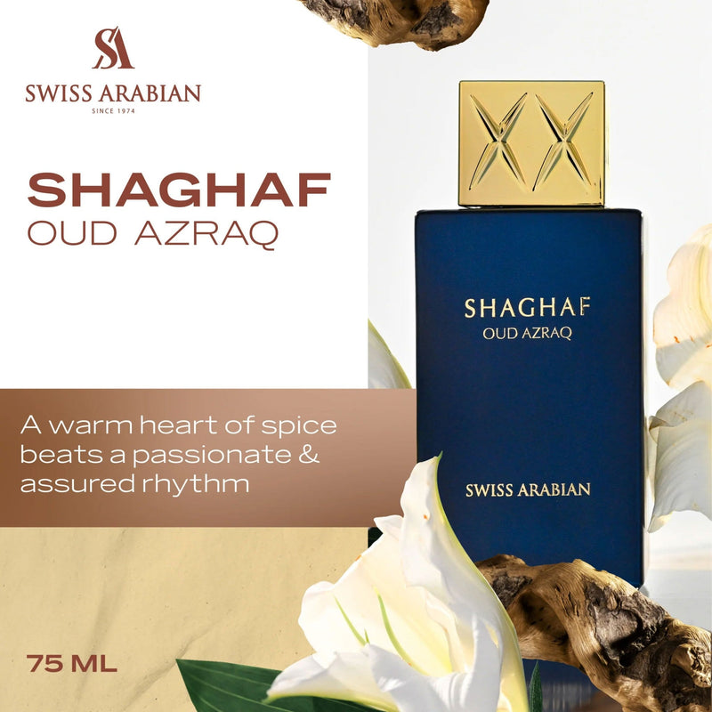Shaghaf Oud Azraq by Swiss Arabian - parfum arabesc unisex - EDP 75 ml