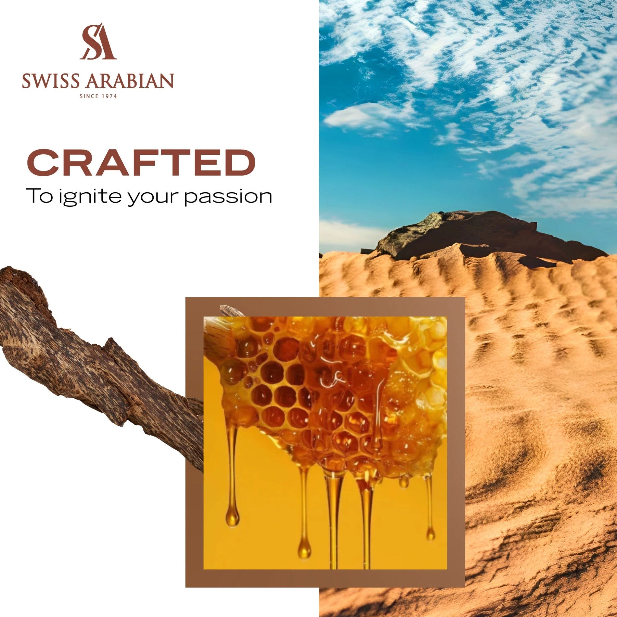 Shaghaf Oud Azraq by Swiss Arabian - Apa de parfum barbati - 75 ml