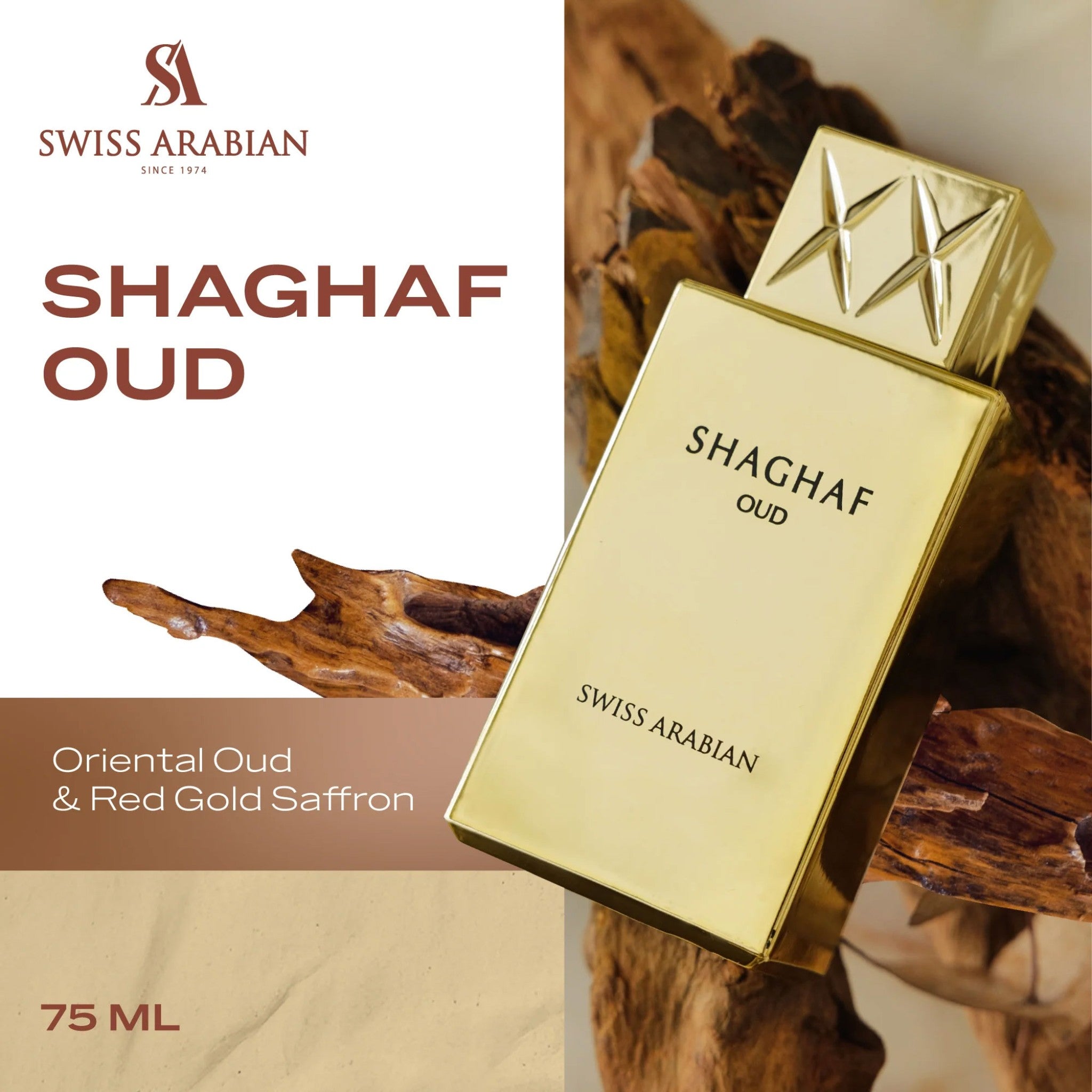 Shaghaf Oud by Swiss Arabian - Apa de parfum unisex - 75 ml