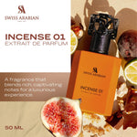 Incense 01 by Swiss Arabian - parfum arabesc de barbati - Extract de Parfum 50 ml