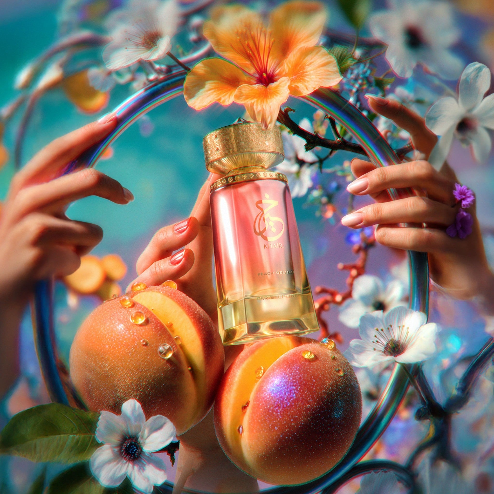 Khair Peach Delulu AMBALAJ DETERIORAT by Paris Corner - Apa de parfum dama - 100ml