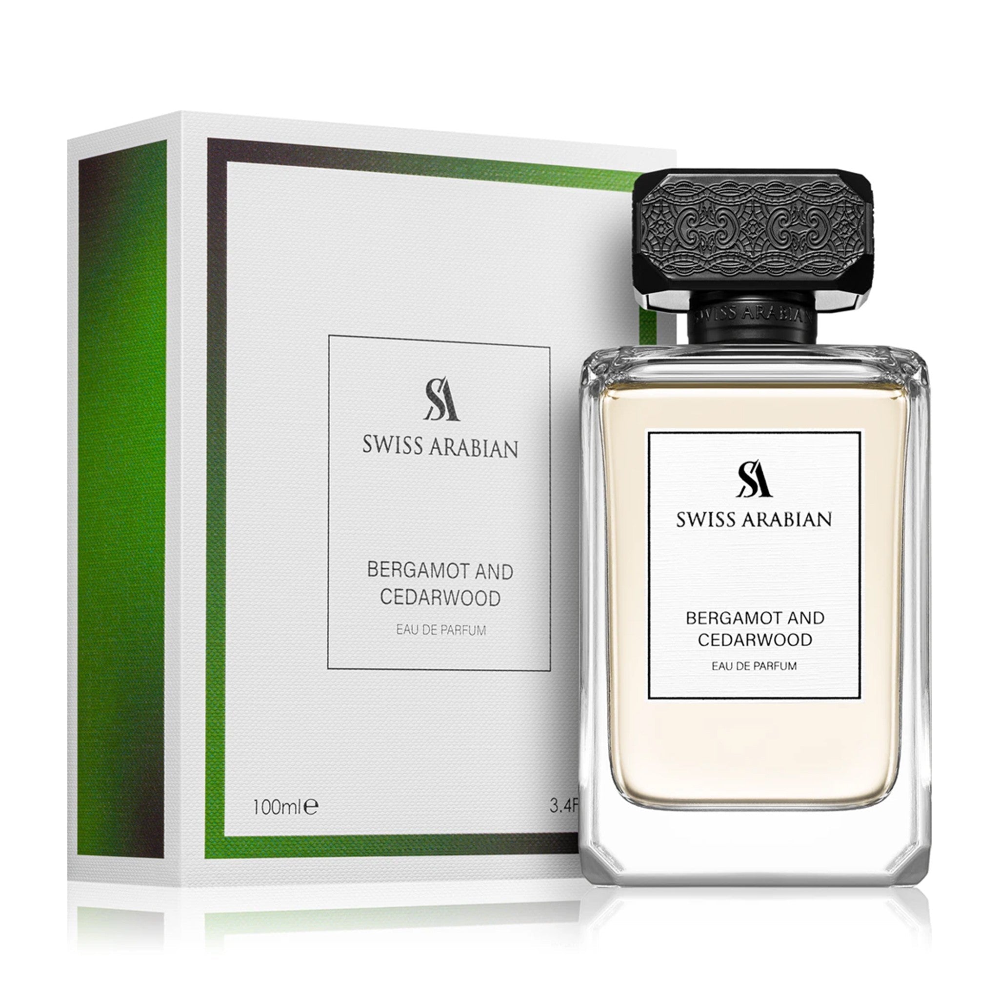 Bergamot and Cedarwood by Swiss Arabian - Apa de parfum barbati - 100 ml