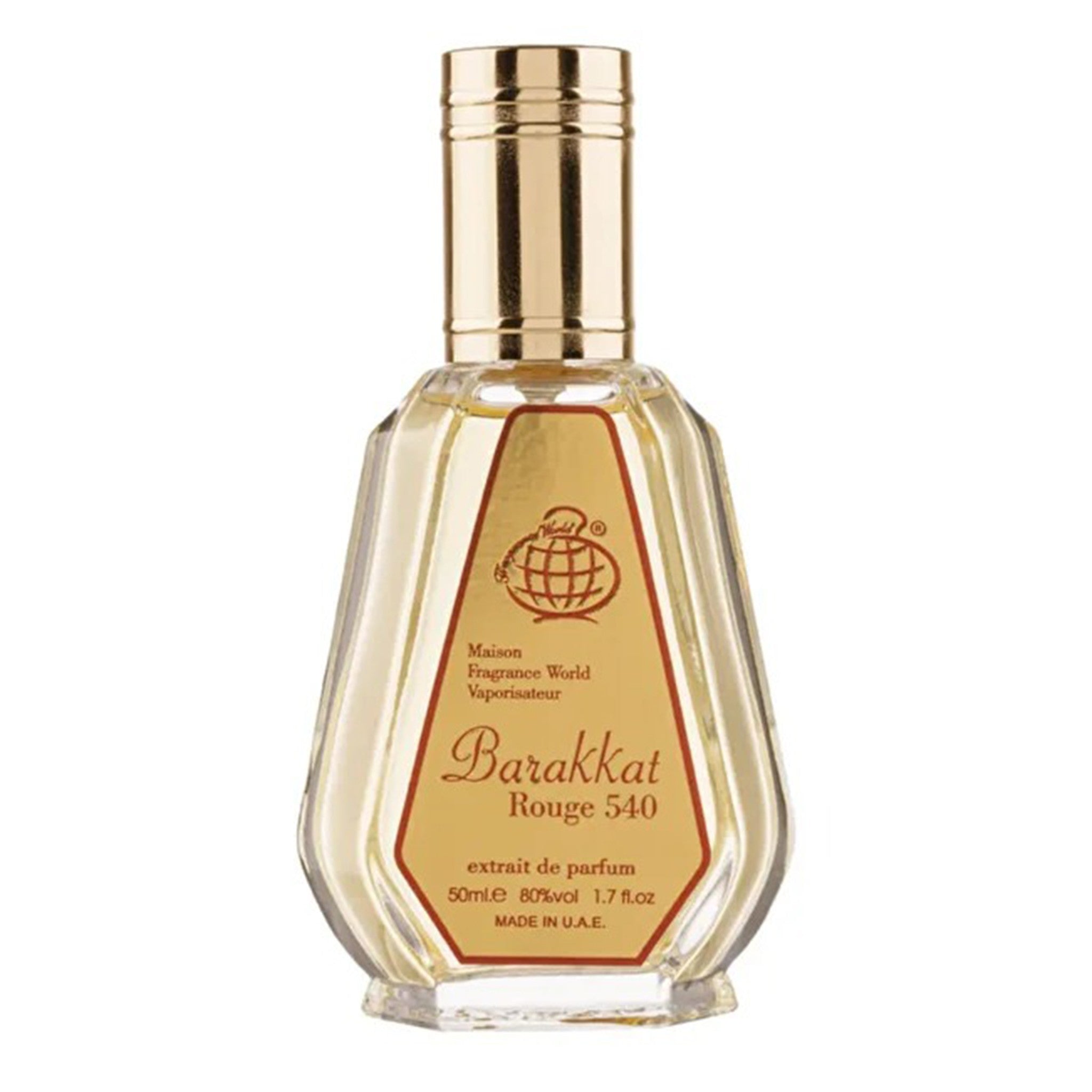 Barakkat Rouge 540 by Fragrance World - Extract de Parfum Unisex - 50ml