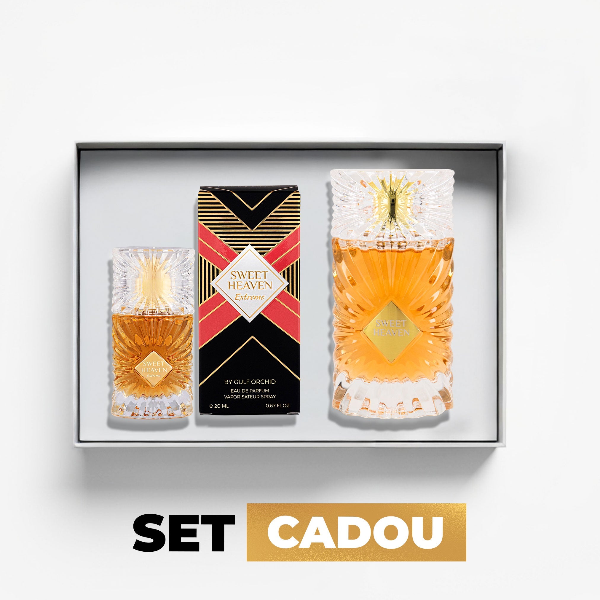 Set Cadou Sweet Heaven + Sweet Heaven Extreme by Gulf Orchid - Apa de Parfum Unisex - 100 ml + 20 ml