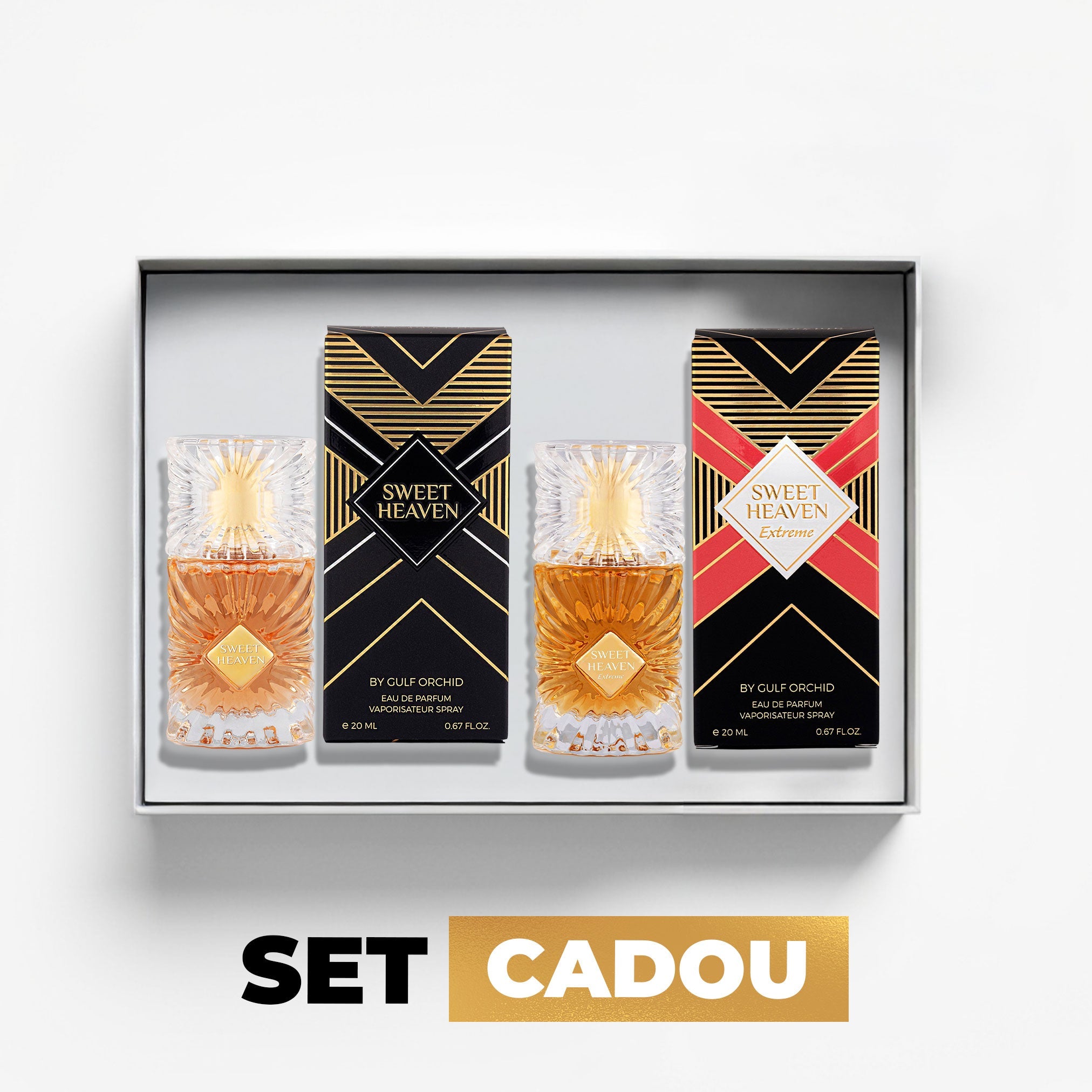 Set Cadou Sweet Heaven + Sweet Heaven Extreme by Gulf Orchid - Apa de Parfum Unisex - 20 ml + 20 ml
