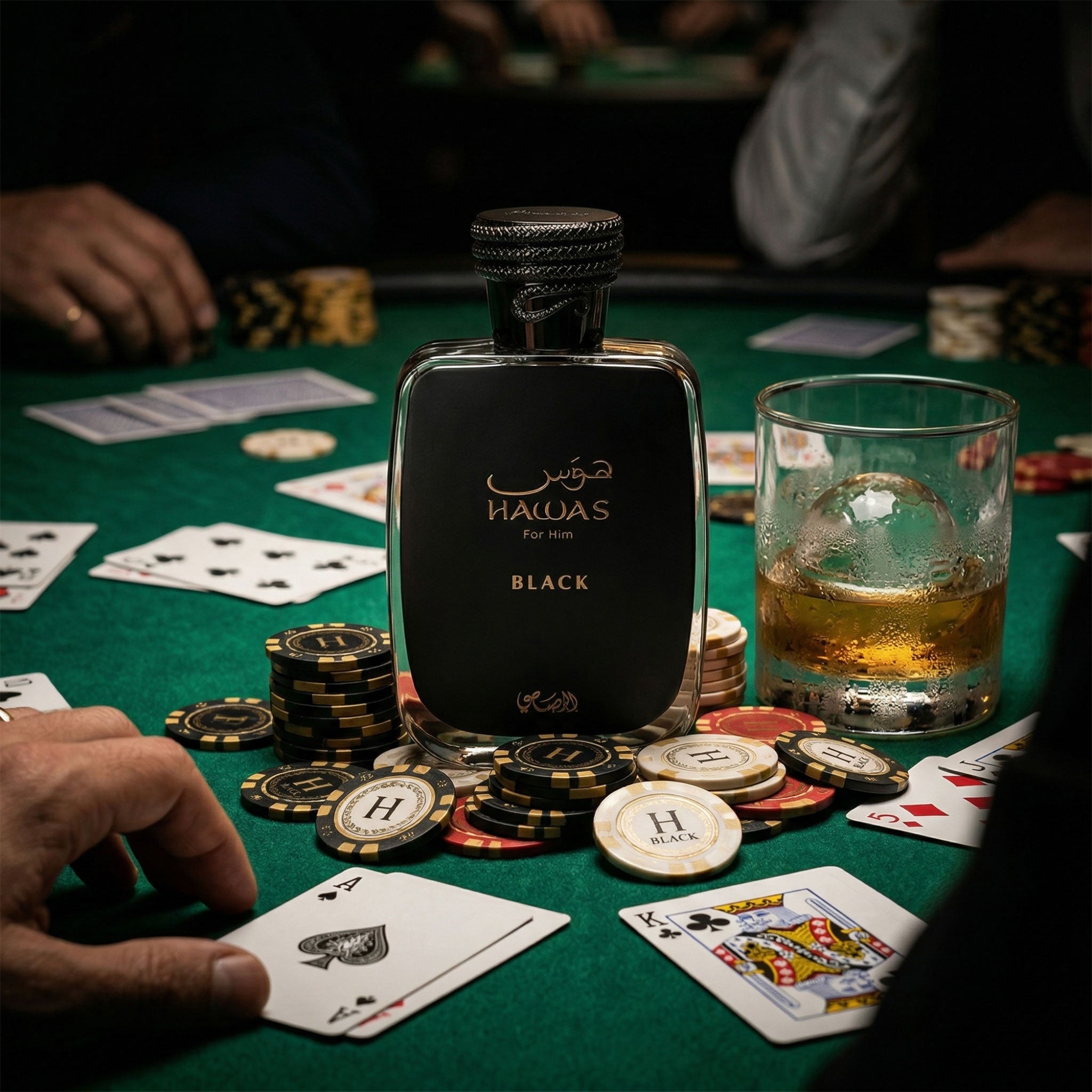 Hawas Black by Rasasi - Apa de Parfum Barbati - 100 ml