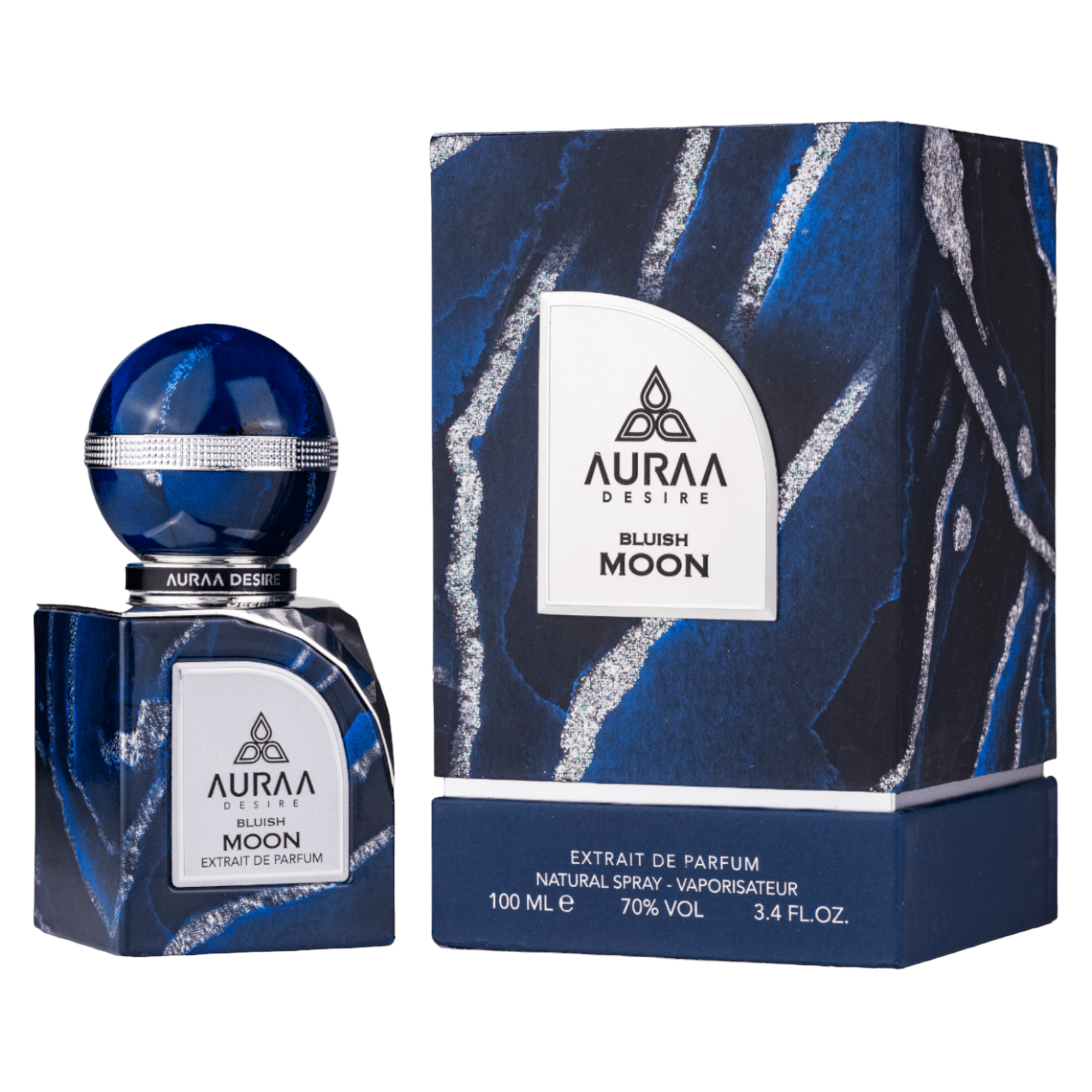 Bluish Moon by Auraa Desire - Extract de parfum barbati - 100 ml