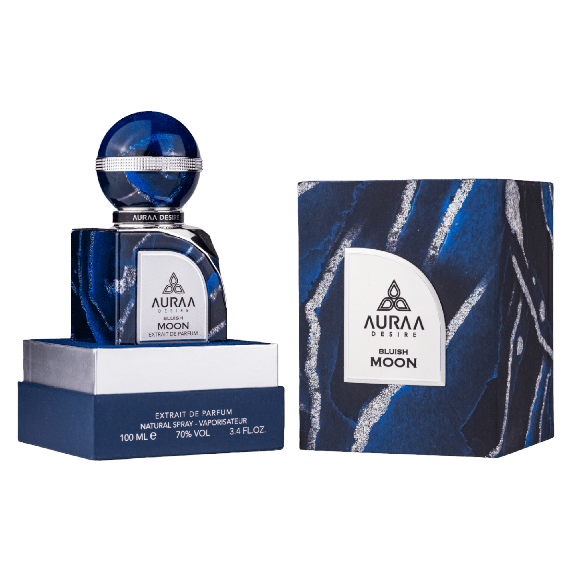 Bluish Moon by Auraa Desire - Extract de parfum barbati - 100 ml