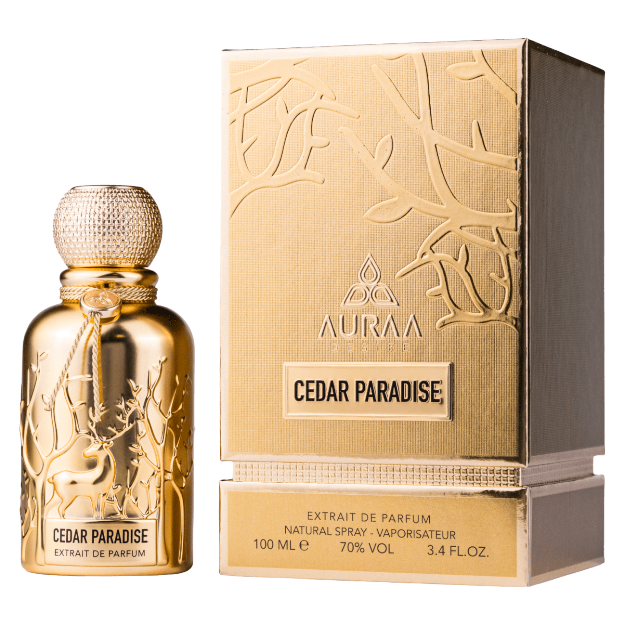 Cedar Paradise by Auraa Desire - Extract de parfum barbati - 100 ml