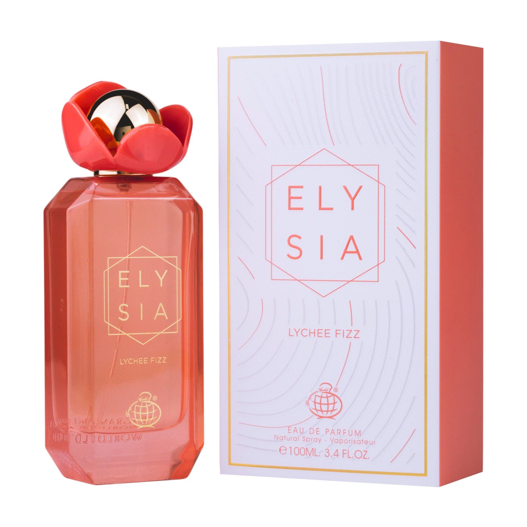Elysia lychee Fizz  by Fragrance World - Apa de parfum unisex - 100 ml