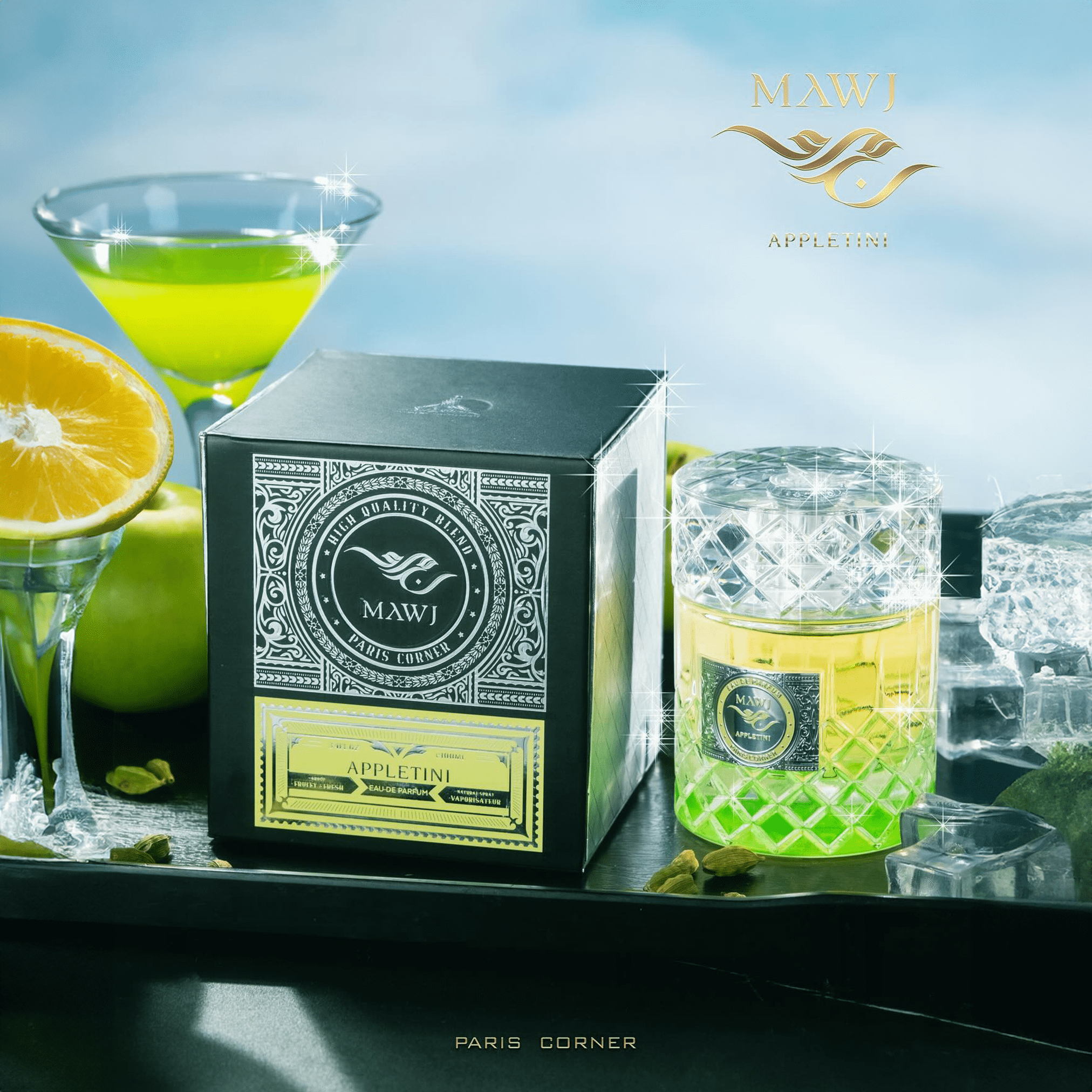 Mawj Appletini by Paris Corner - Apa de parfum unisex - 100 ml