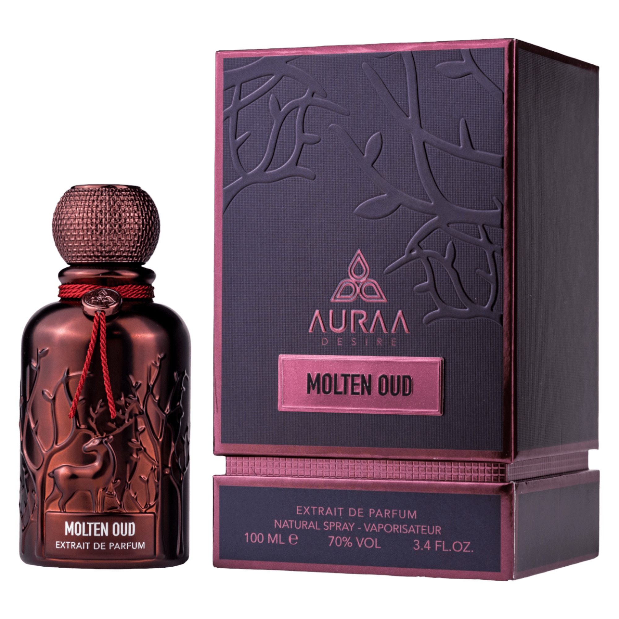 Molten Oud by Auraa Desire - Extract de parfum barbati - 100 ml