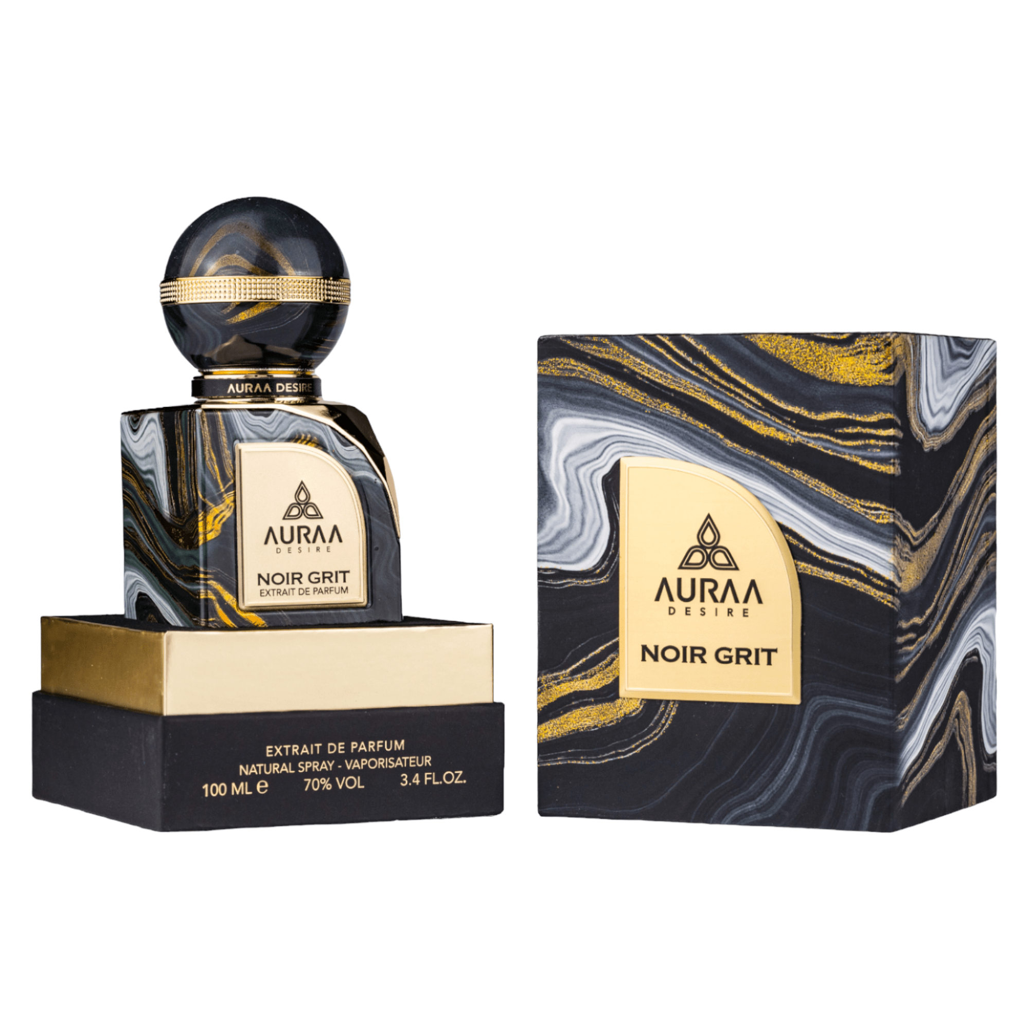 Noir Grit by Auraa Desire - Extract de parfum unisex - 100 ml