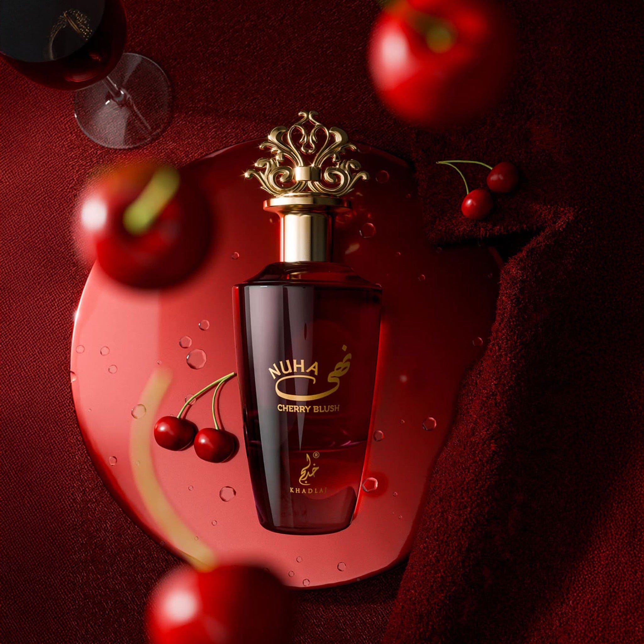 Nuha Cherry Blush by Khadlaj - Apa de parfum dama - 85 ml