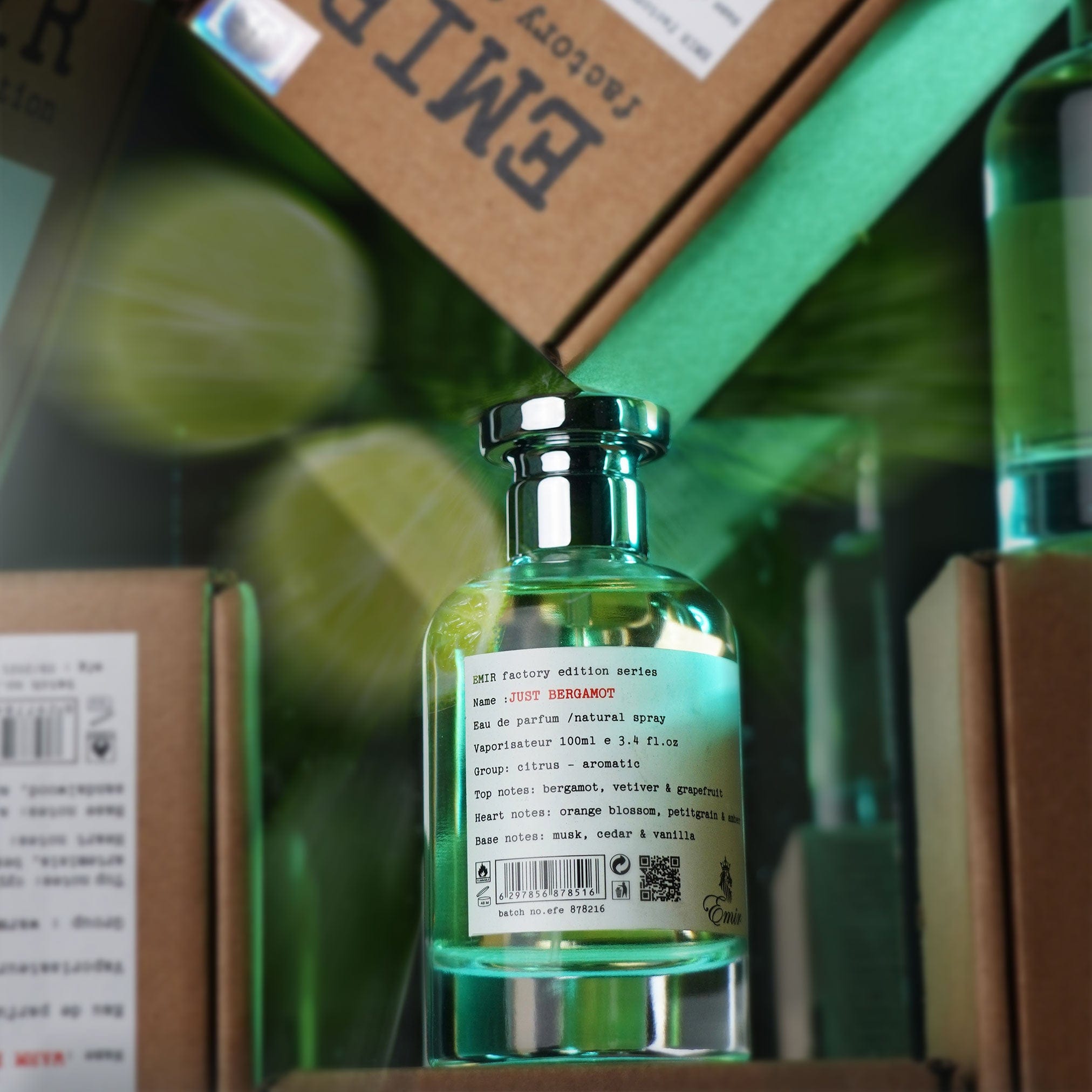 Just Bergamot Factory Edition by Emir - Apa de parfum unisex - 100 ml