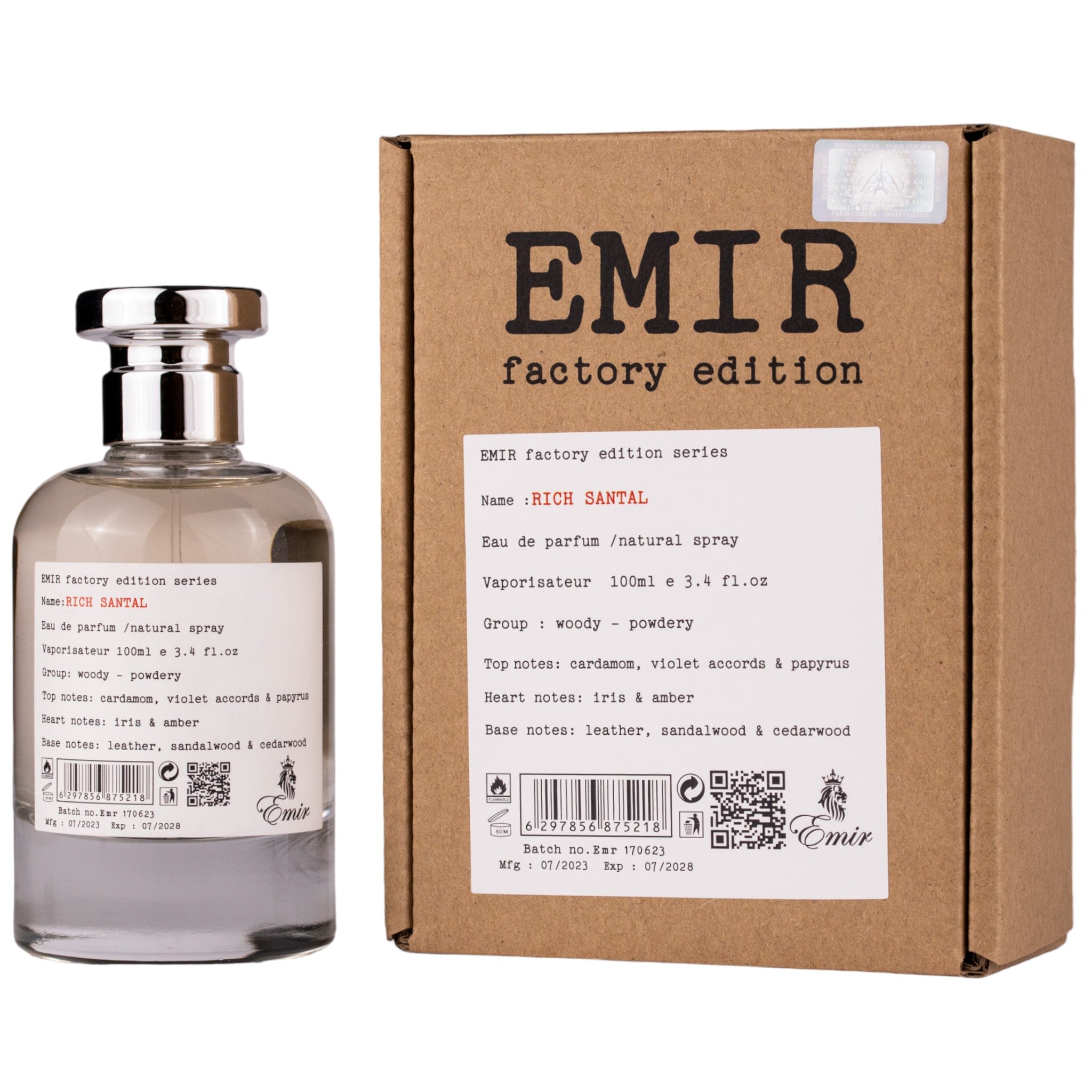 Rich Santal Factory Edition by Emir - Apa de Parfum Unisex - 100 ml