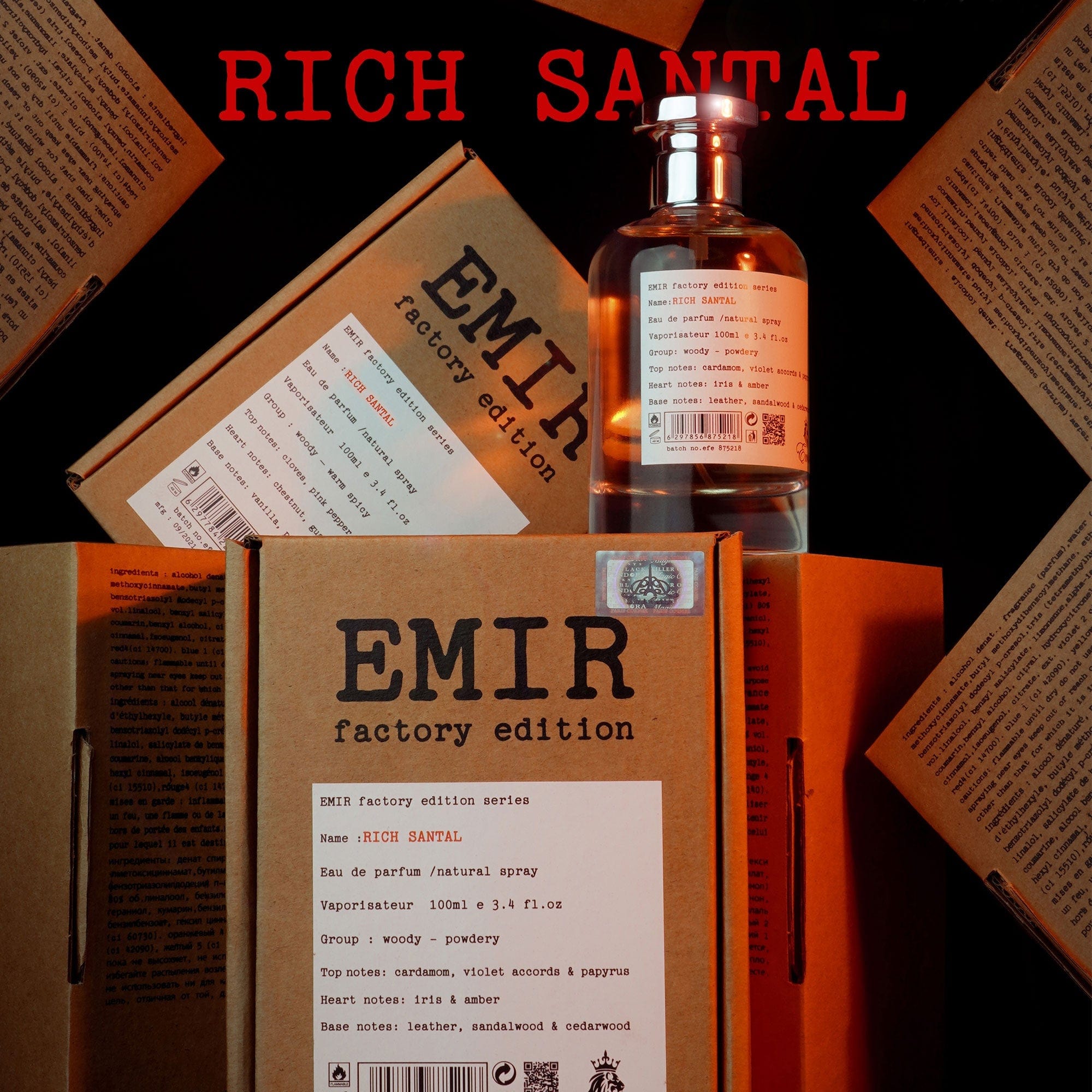 Rich Santal Factory Edition by Emir - Apa de Parfum Unisex - 100 ml