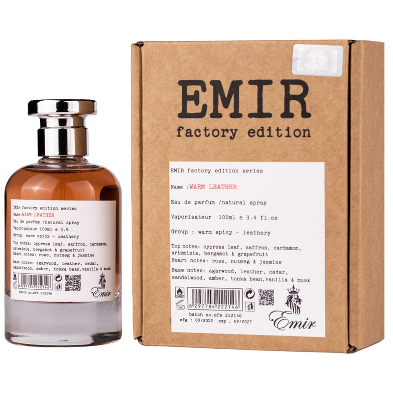 Warm Leather Factory Edition - EDP Unisex - Emir by Paris Corner 100 ml